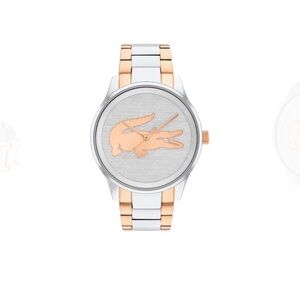 Lacoste Silver and Rose Gold Women's Watch
